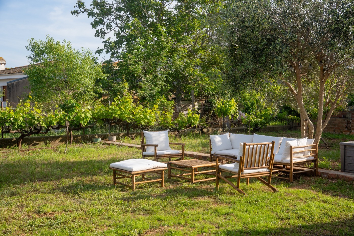 Zona chill·out al jardí
